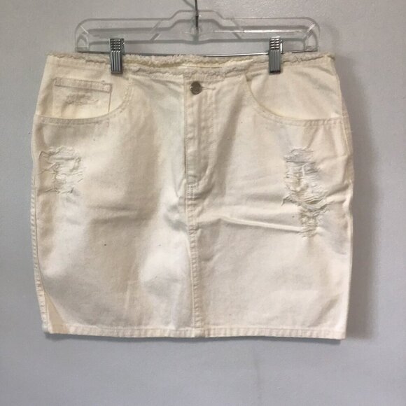 Cheap Monday Emily Denim Mini Skirt Size M - Picture 1 of 8